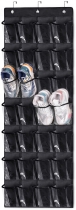 KEETDY 28 Large Clear Pockets Over The Door Shoe Rack,