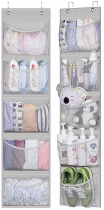 KEETDY Over The Door Organizer Storage for Closet with 5 Pockets