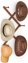 KEETDY Hat Rack for Wall Expandable Cap Organizer 