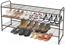 KEETDY Long 3 Tier Shoe Rack for Entryway